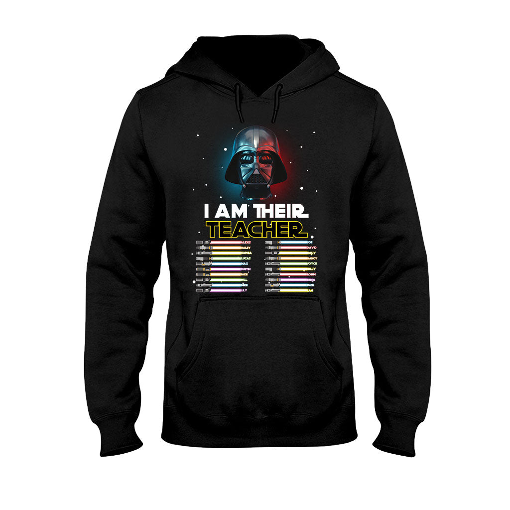 Personalized Teacher T-Shirt Custom Names Star Wars Gift