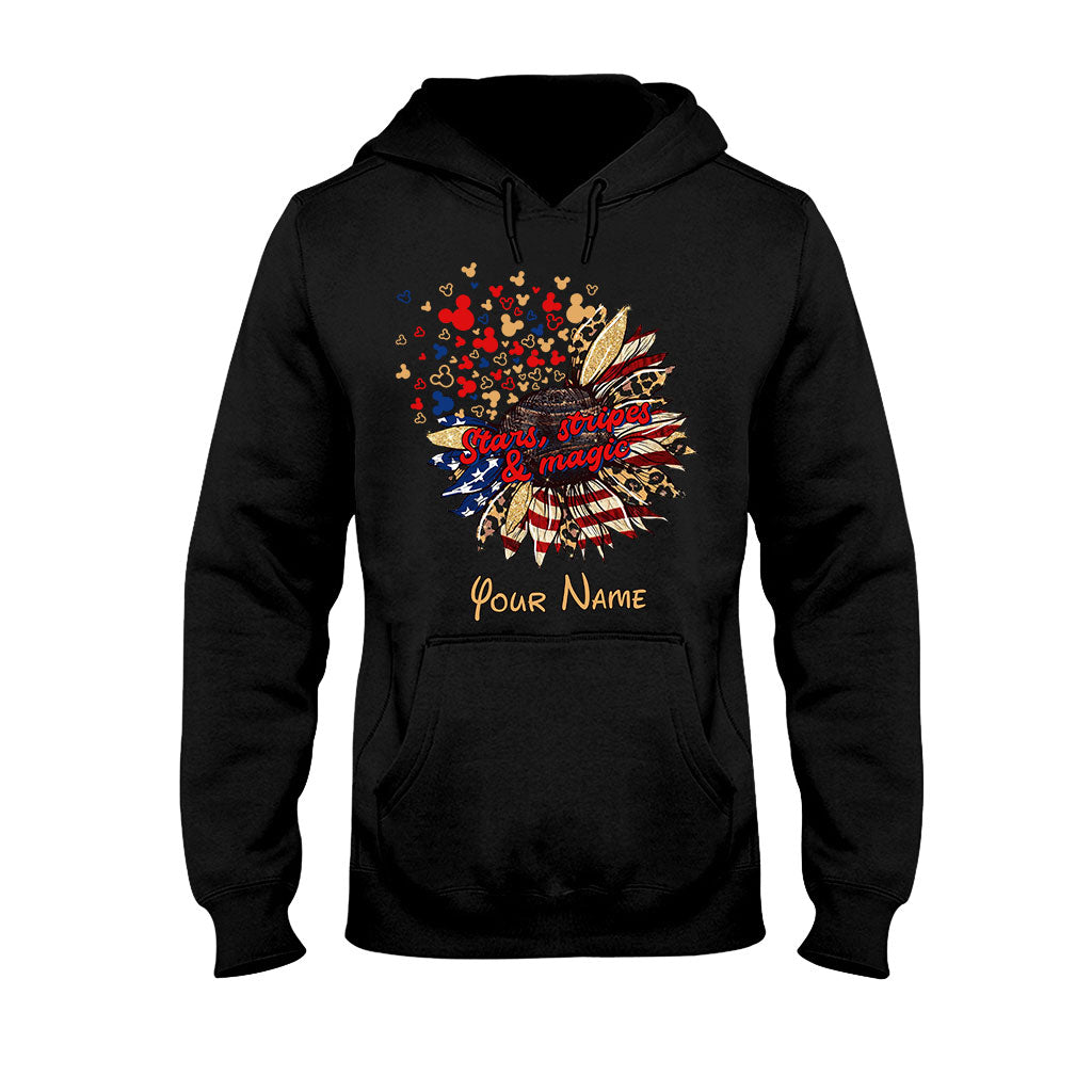 Personalized Independence Day T-Shirt & Hoodie with American Flag Design