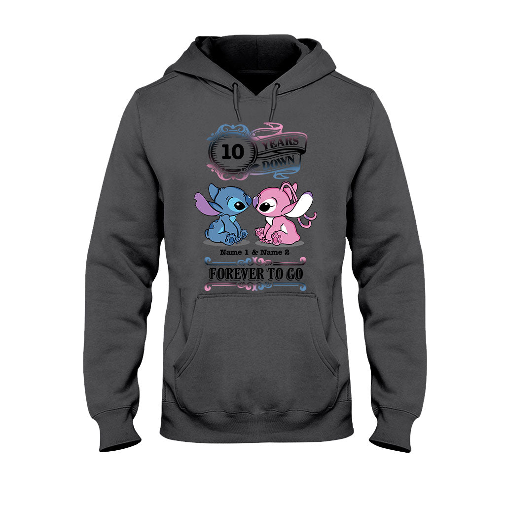 Personalized Couple T-shirt and Hoodie Custom Names Forever To Go Gift
