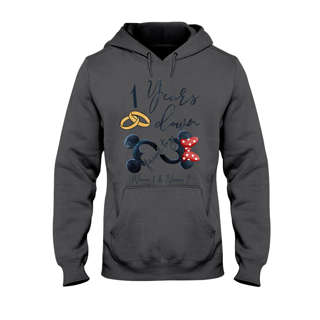 Personalized Couple Mouse T-shirt & Hoodie Custom Names Gift