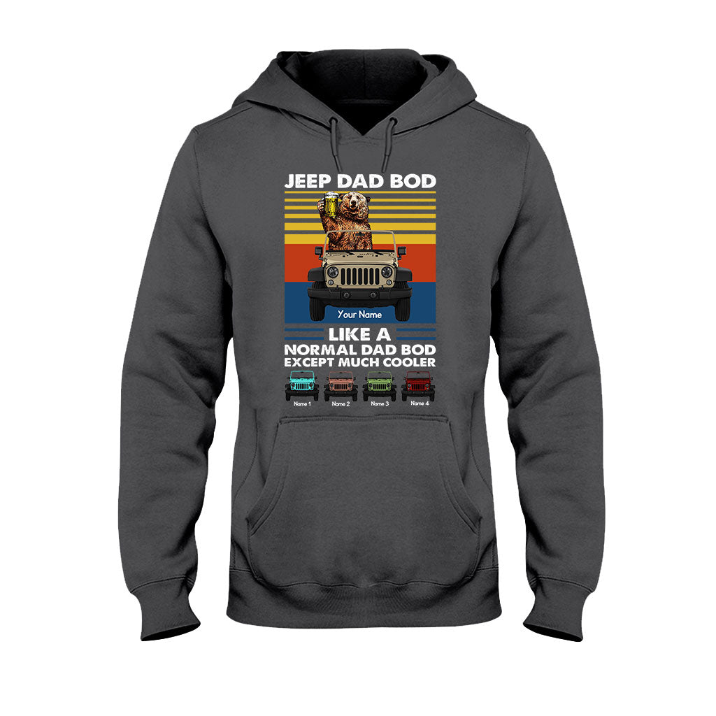 Personalized Jeep Dad Bod T-shirt & Hoodie Custom Name Gift