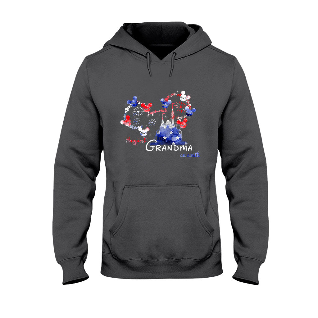 Personalized Happiest Grandma Independence Day T-shirt & Hoodie Gift