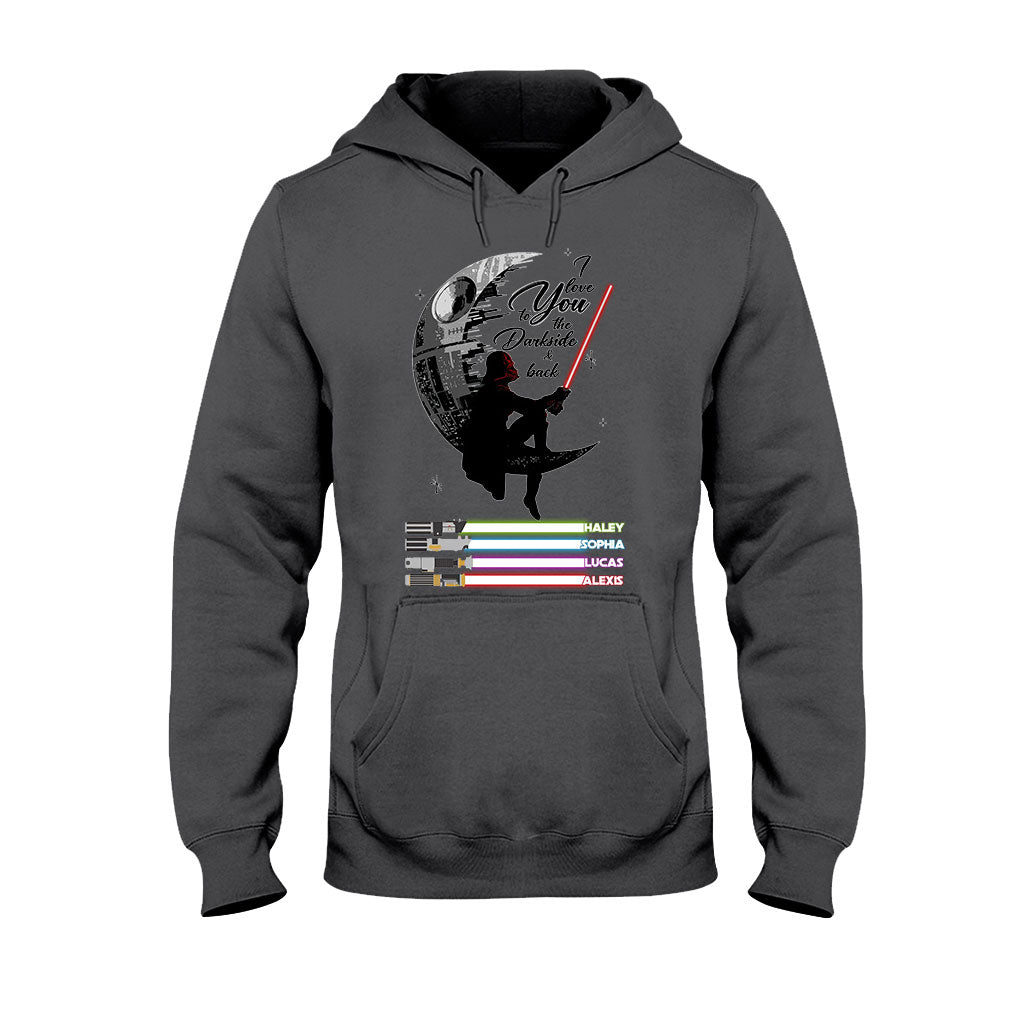 Personalized Father's Day T-shirt & Hoodie I Love You to the Darkside Gift