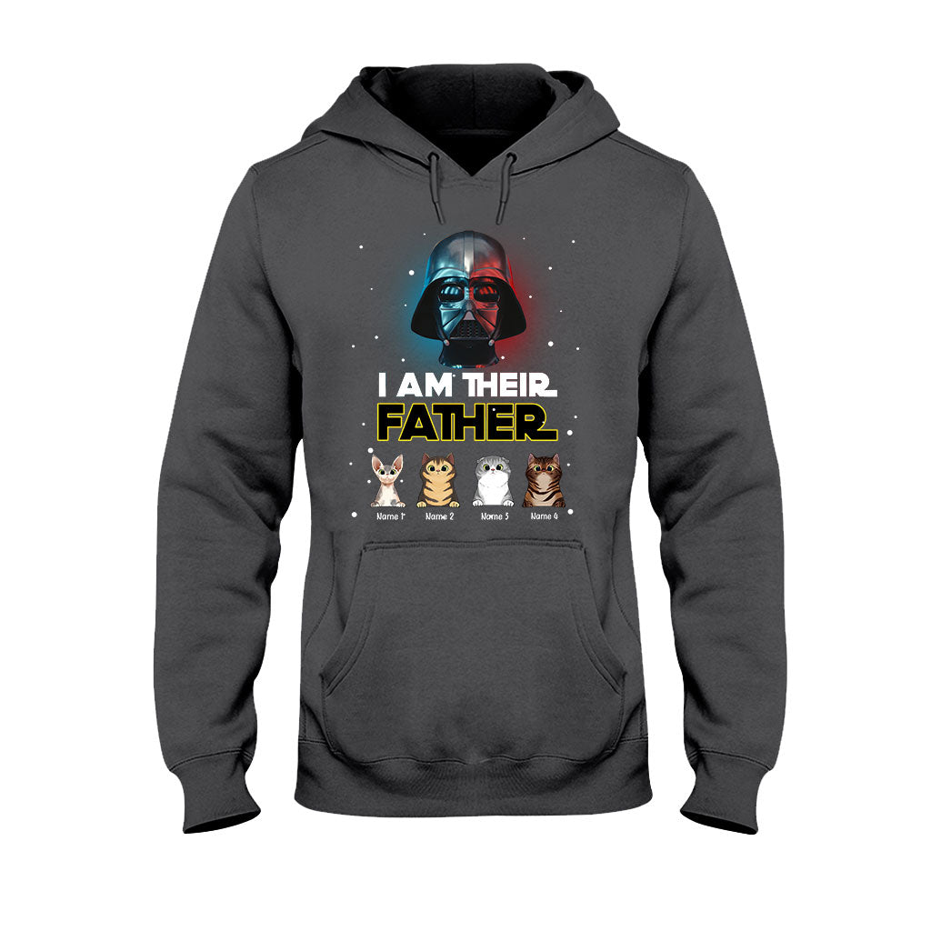 Personalized Cat T-shirt & Hoodie Gift for Dad | I Am Their Father