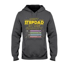 Load image into Gallery viewer, Personalized Best Stepdad In The Galaxy T-shirt &amp; Hoodie Gift
