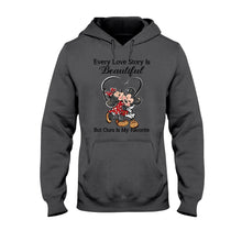 Load image into Gallery viewer, Personalized Love Story Mouse T-Shirt &amp; Hoodie Gift for Couples
