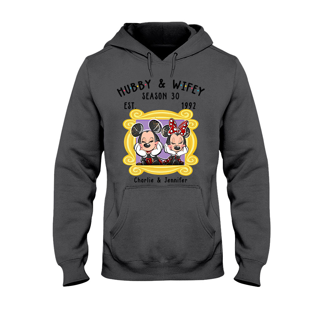 Personalized Couple T-shirt and Hoodie with Cute Design for Anniversary