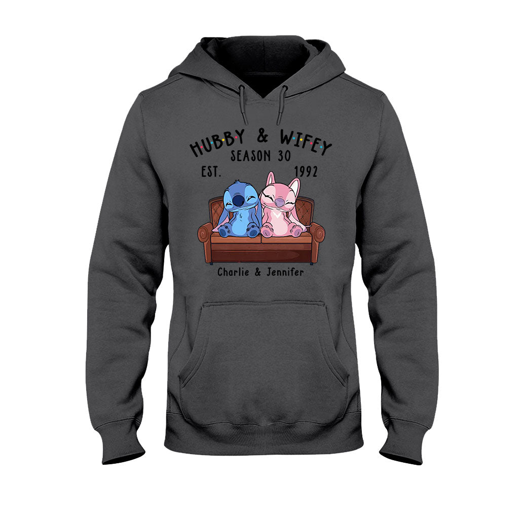 Personalized Couple Ohana T-shirt & Hoodie Custom Gift