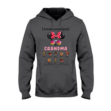Load image into Gallery viewer, Personalized Live Love Spoil Mouse T-shirt for Grandma
