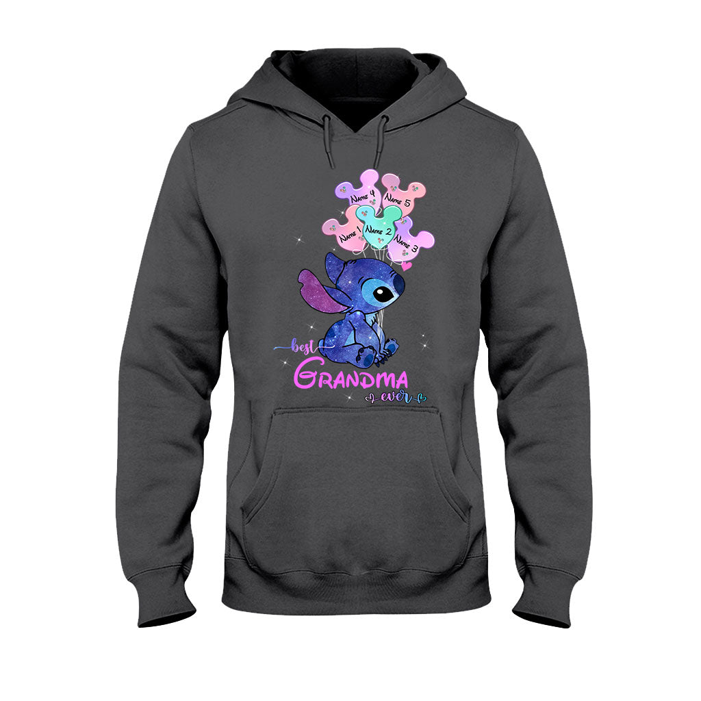 Personalized Best Grandma Ever T-shirt & Hoodie with Names for Mother's Day