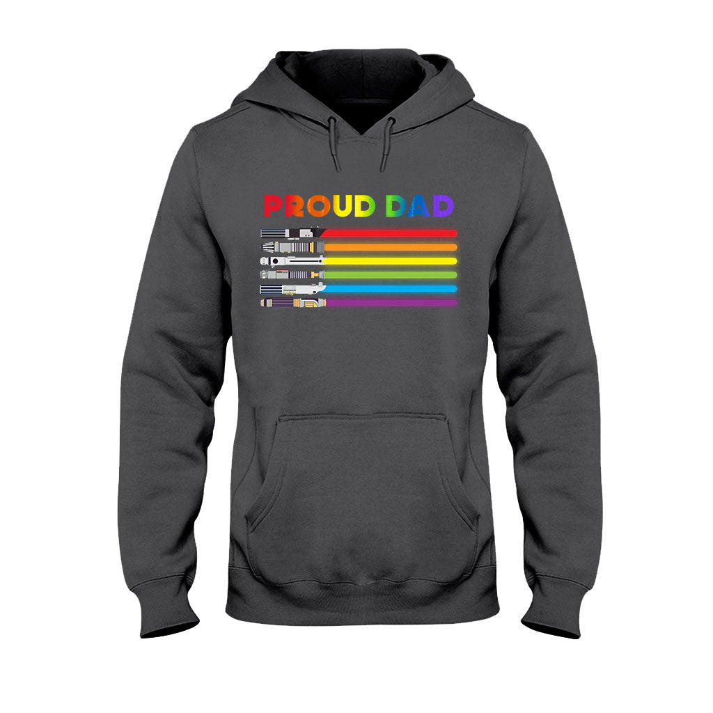 Personalized Proud Dad LGBT Support T-shirt & Hoodie Gift