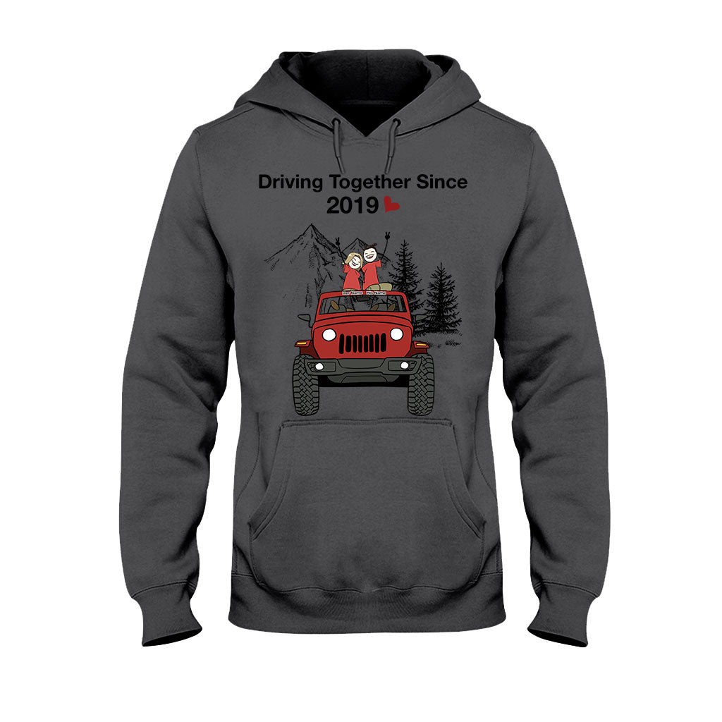 Personalized Couple Driving Together Since Shirt & Hoodie Gift