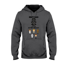 Load image into Gallery viewer, Personalized Best Dad In The Galaxy T-Shirt &amp; Hoodie Gift for Father's Day
