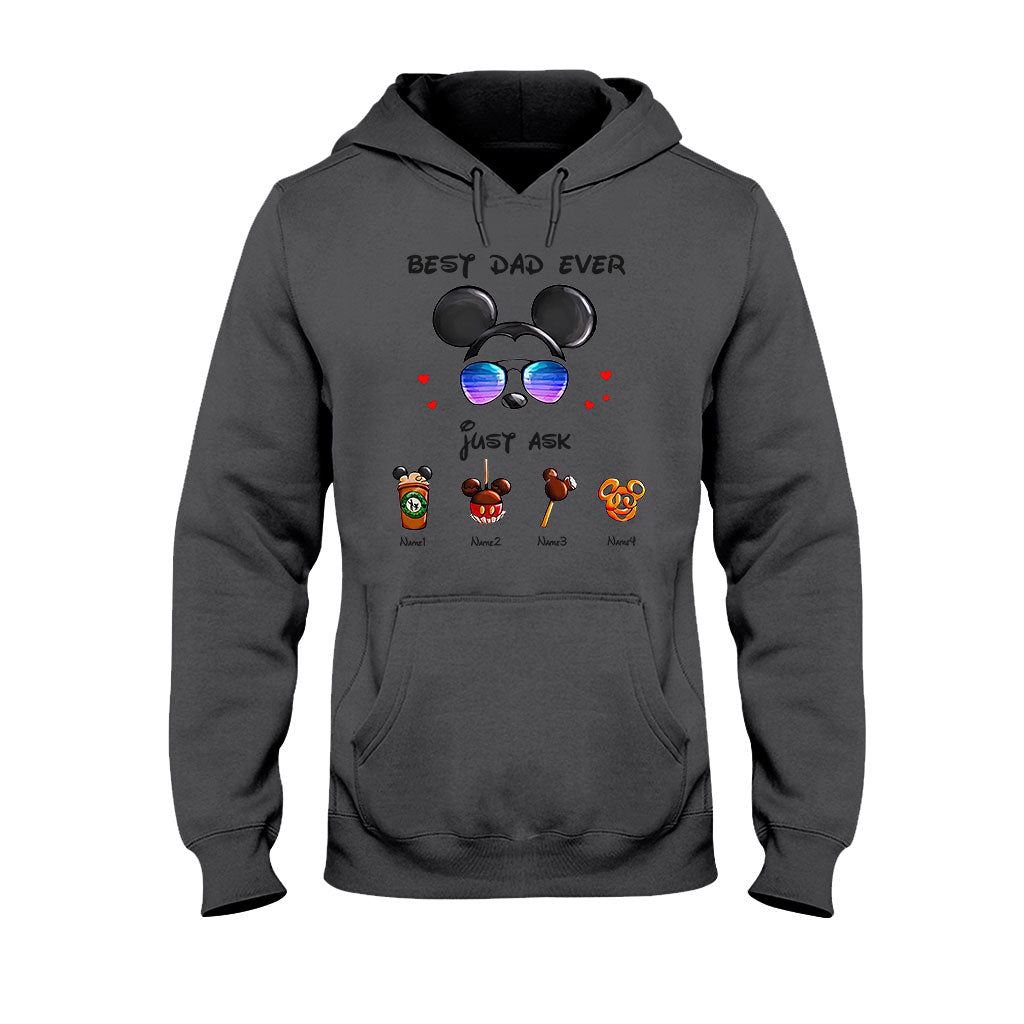 Personalized Best Dad Ever Mouse T-shirt and Hoodie Gift for Father's Day
