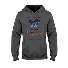 Load image into Gallery viewer, Personalized Best Dad Ever Mouse T-shirt and Hoodie Gift for Father's Day
