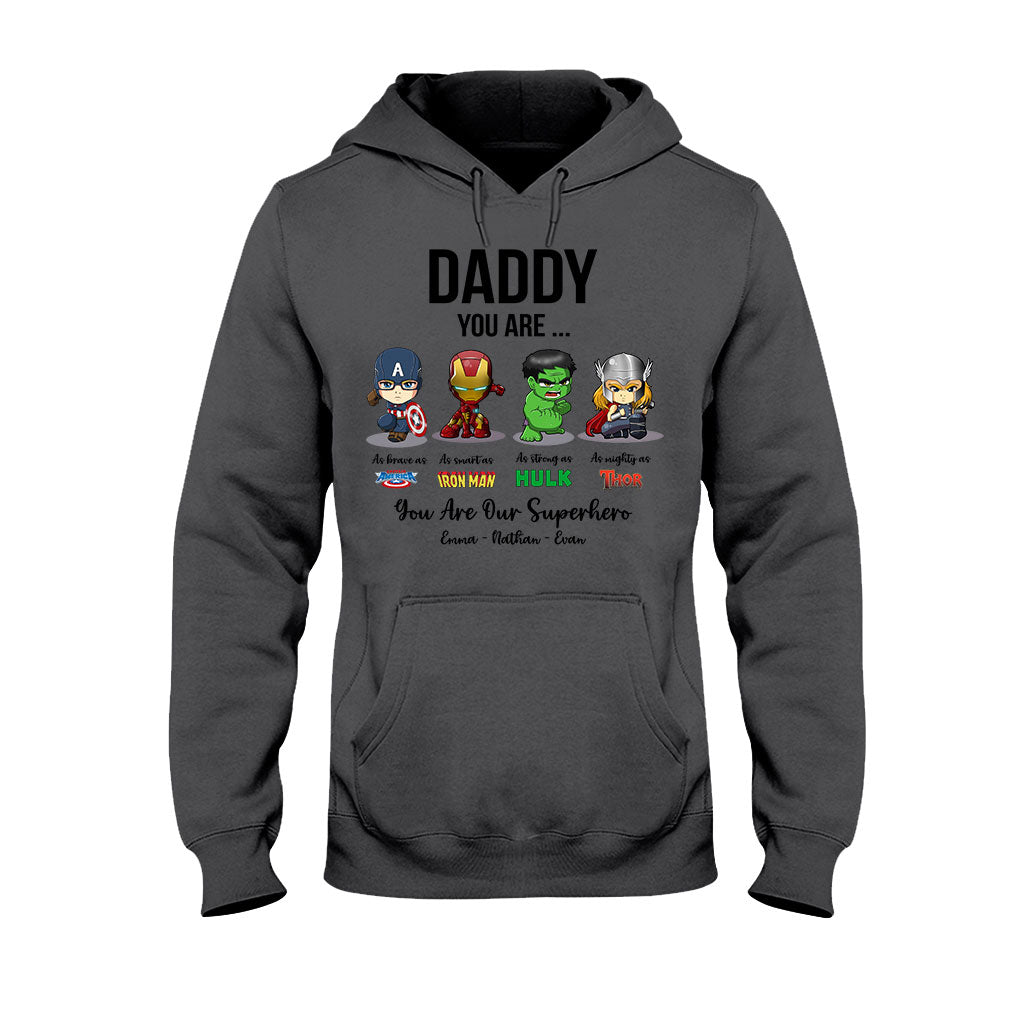 Personalized Father's Day T-shirt Hoodie Superhero Gift