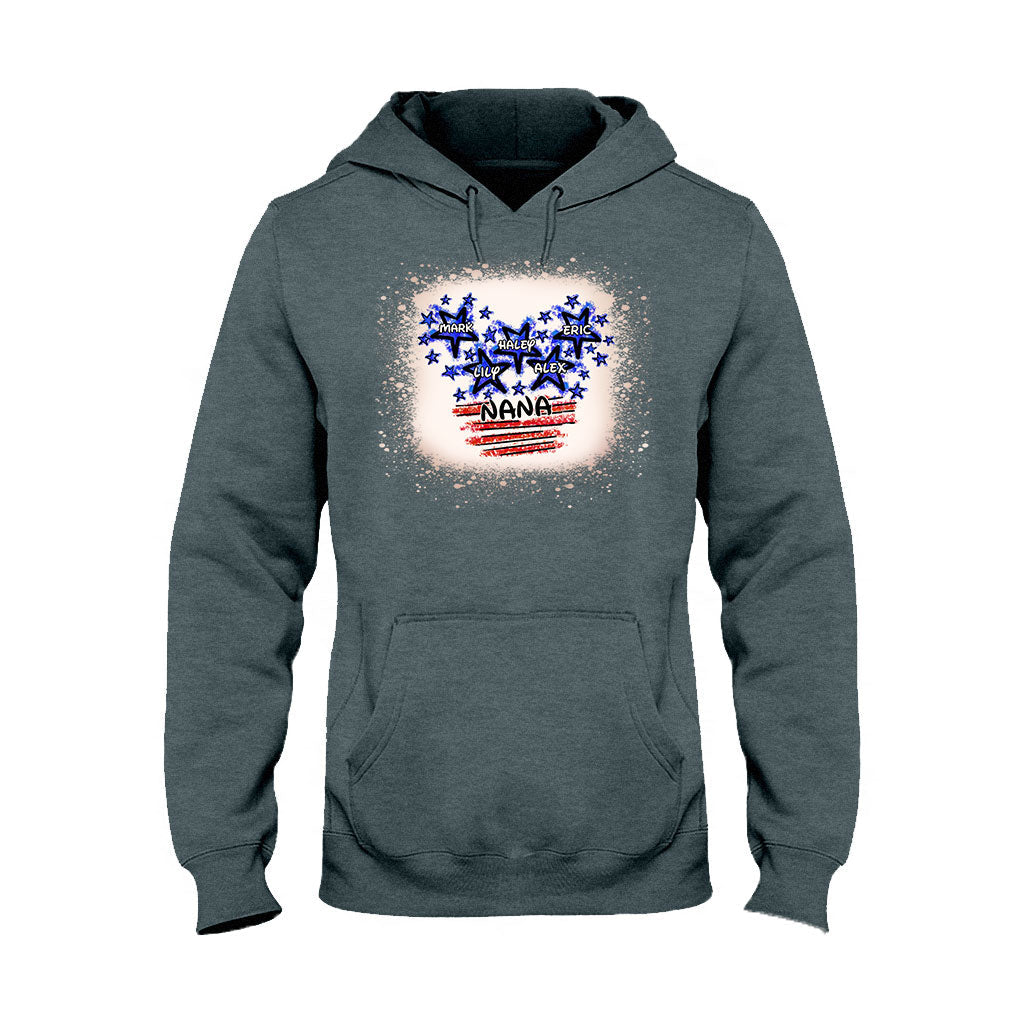 Personalized Independence Day T-shirt for Nana Custom Names Gift