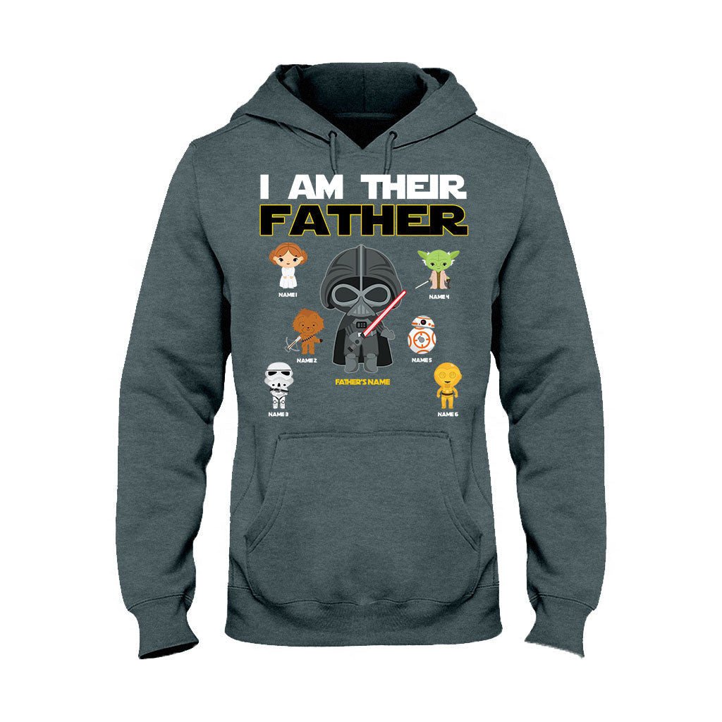 Personalized I Am Their Father T-Shirt & Hoodie Gift for Dad, Custom Name, Father's Day