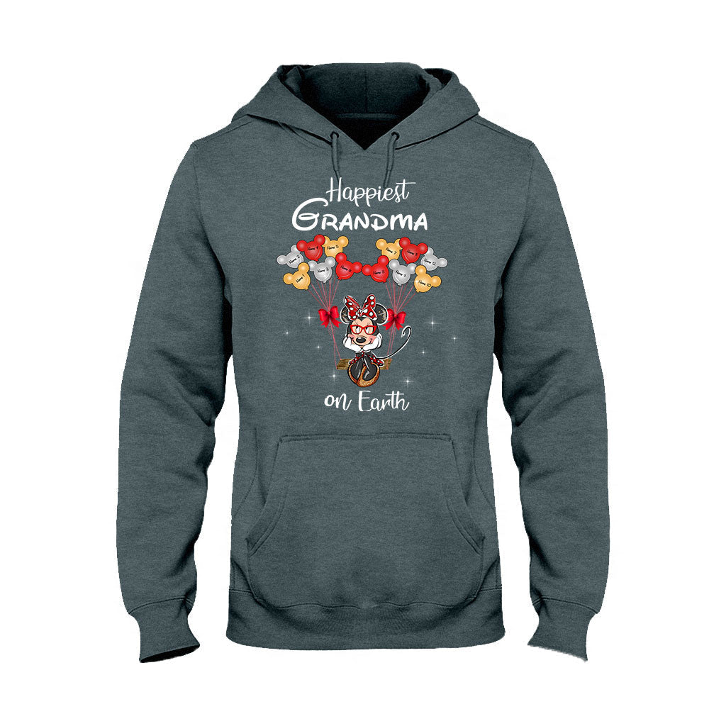 Personalized Grandma T-Shirt & Hoodie with Happiest Grandma Design