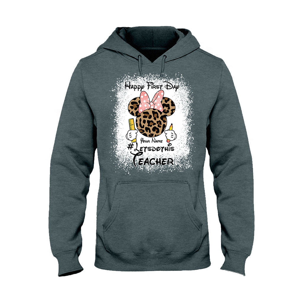 Personalized Teacher T-shirt & Hoodie Happy First Day Gift