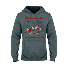 Load image into Gallery viewer, Personalized Mickey Mouse T-Shirt &amp; Hoodie with Custom Names for Couples
