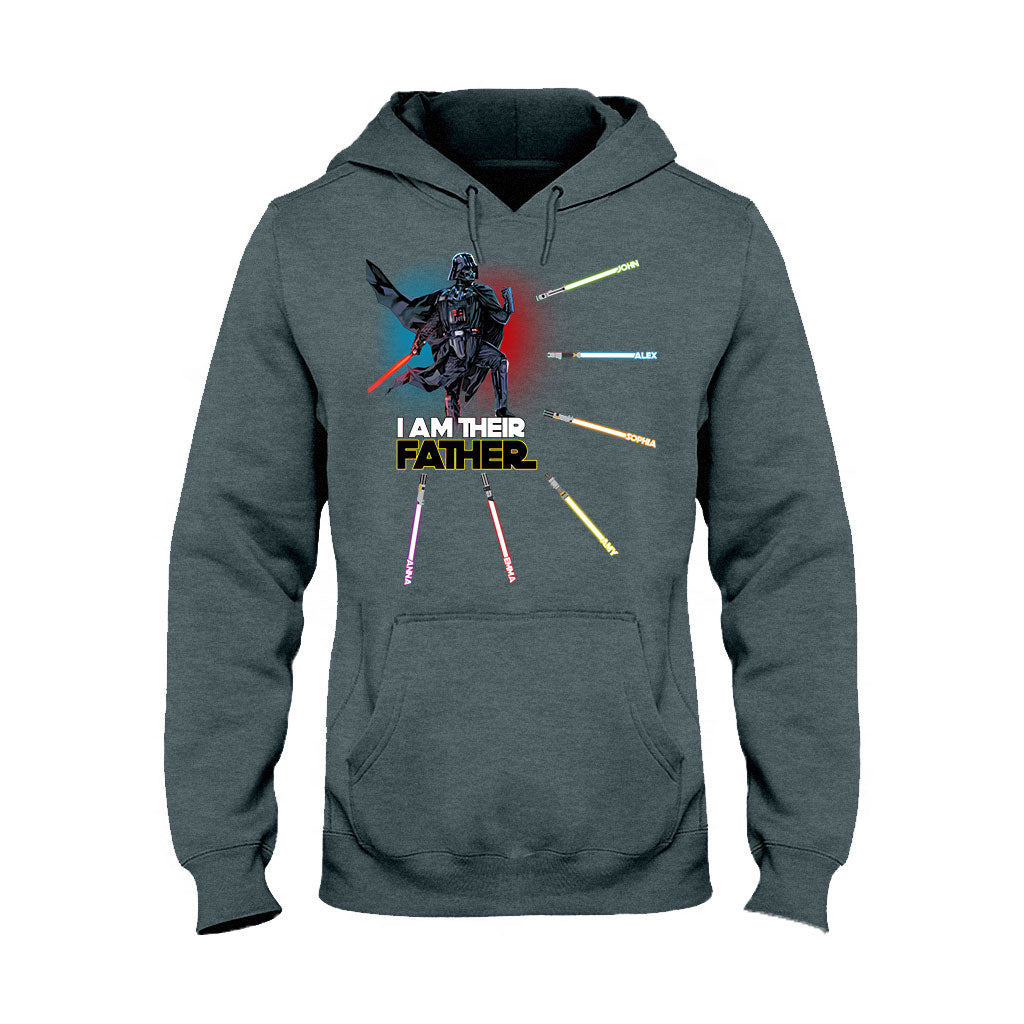 Personalized I Am Their Father T-shirt & Hoodie Custom Names Gift for Dad