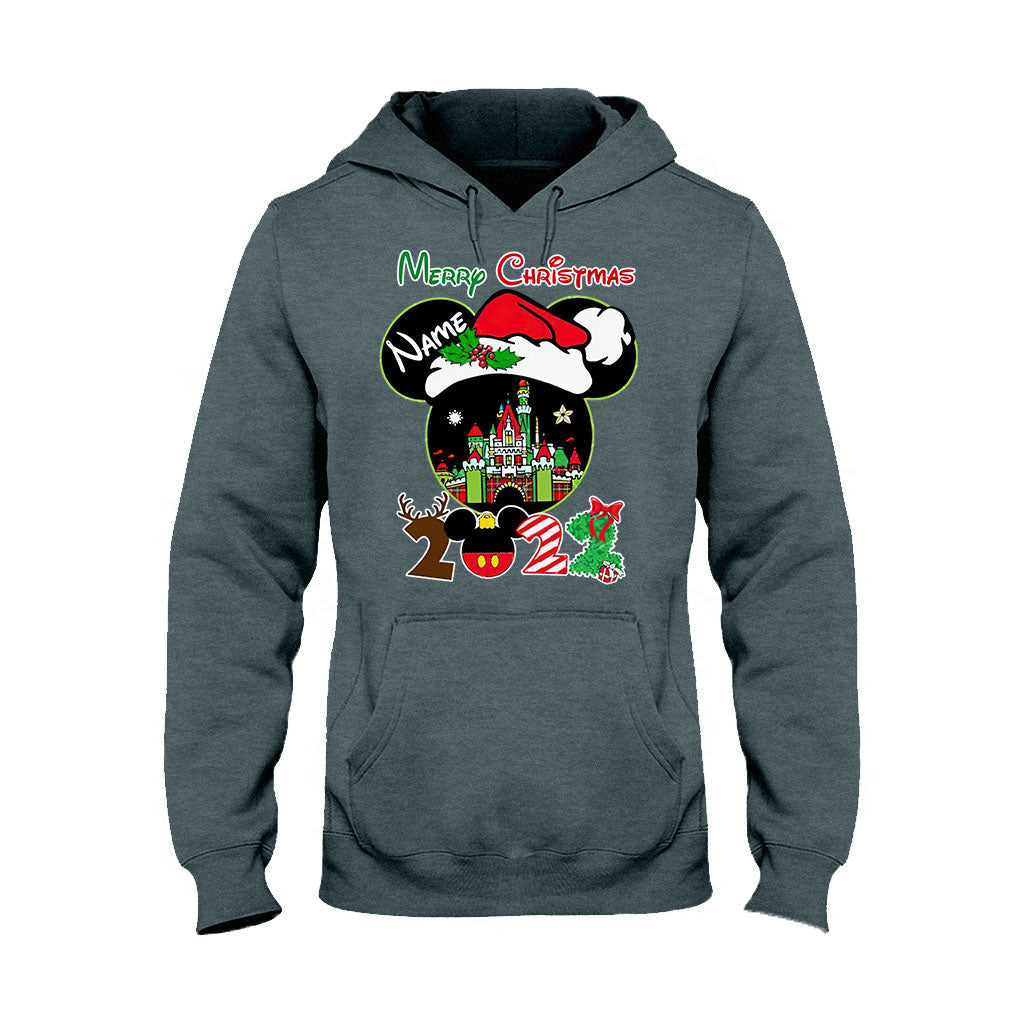 Personalized Christmas Mouse T-shirt & Hoodie Custom Name Gift