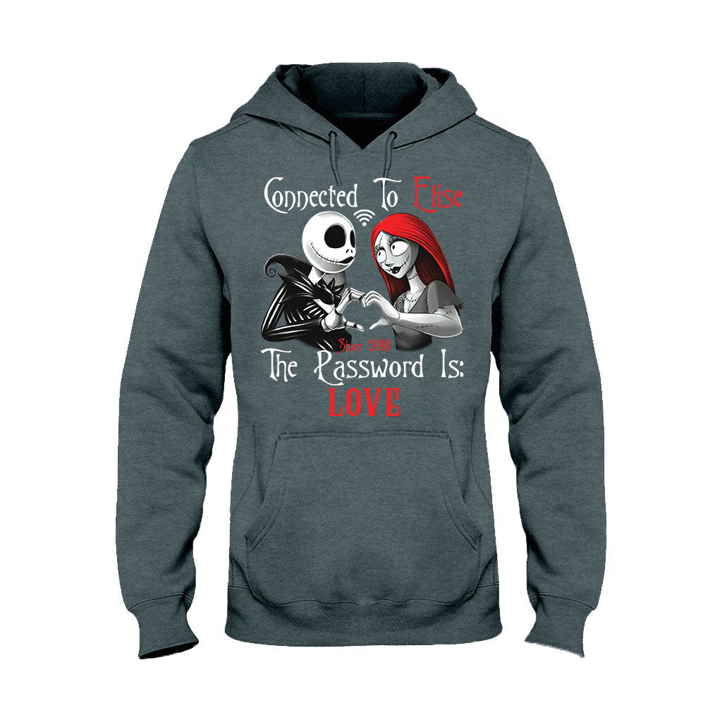 Personalized Couple T-Shirt & Hoodie with Custom Name Gift