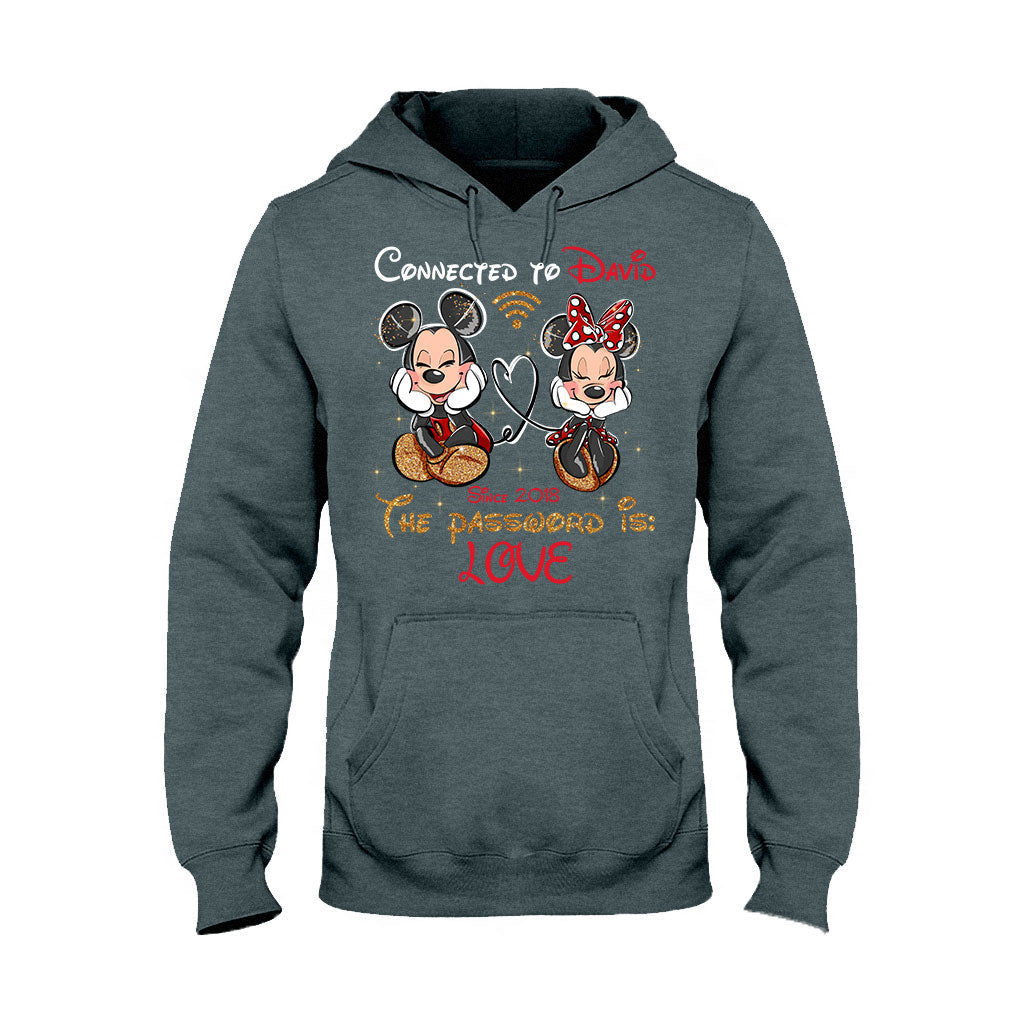 Personalized Couple T-shirt and Hoodie with Custom Names & Year