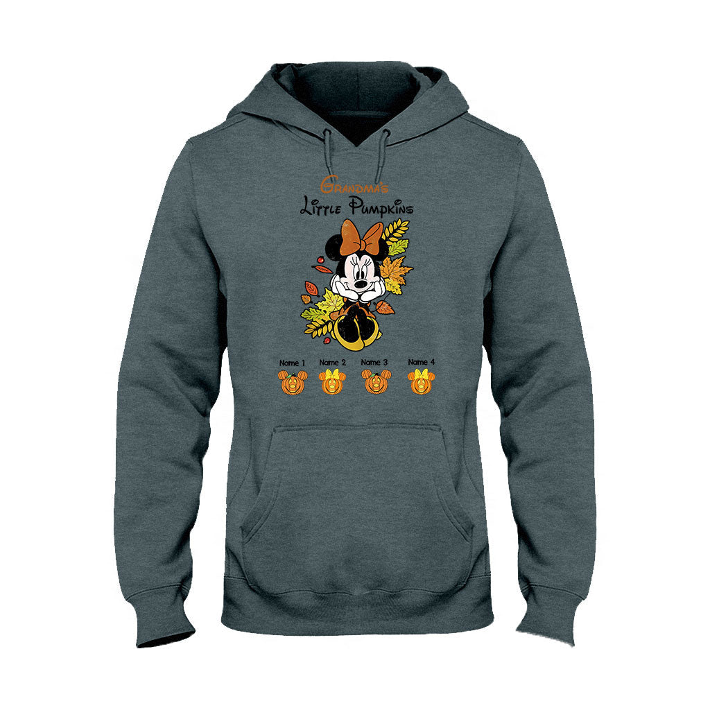 Personalized Grandma T-Shirt & Hoodie with Little Pumpkins Design