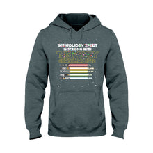 Load image into Gallery viewer, Personalized Christmas Family T-Shirt with Holiday Spirit Design
