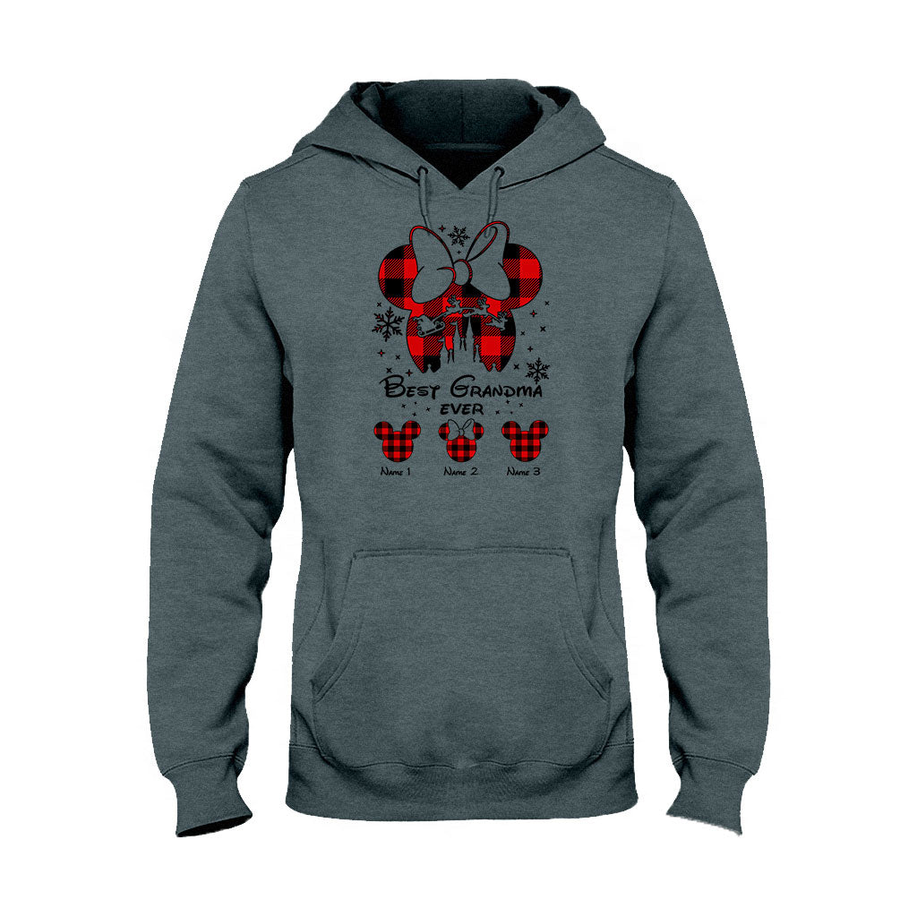 Personalized Christmas T-shirt & Hoodie Gift for Grandma