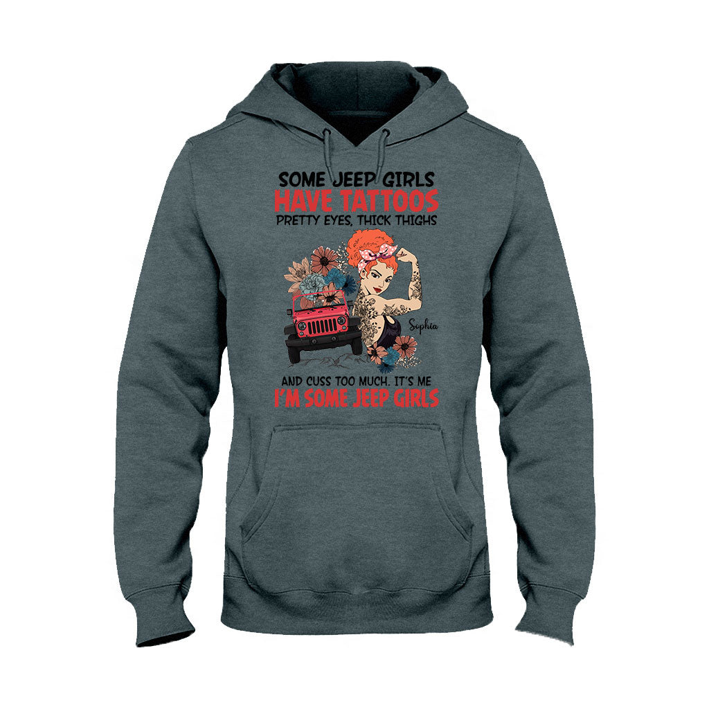 Personalized Jeep Girls T-Shirt Custom Name Gift for Her