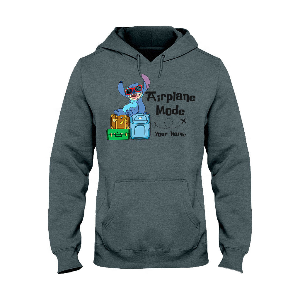 Personalized Airplane Mode T-shirt & Hoodie with Name for Kids