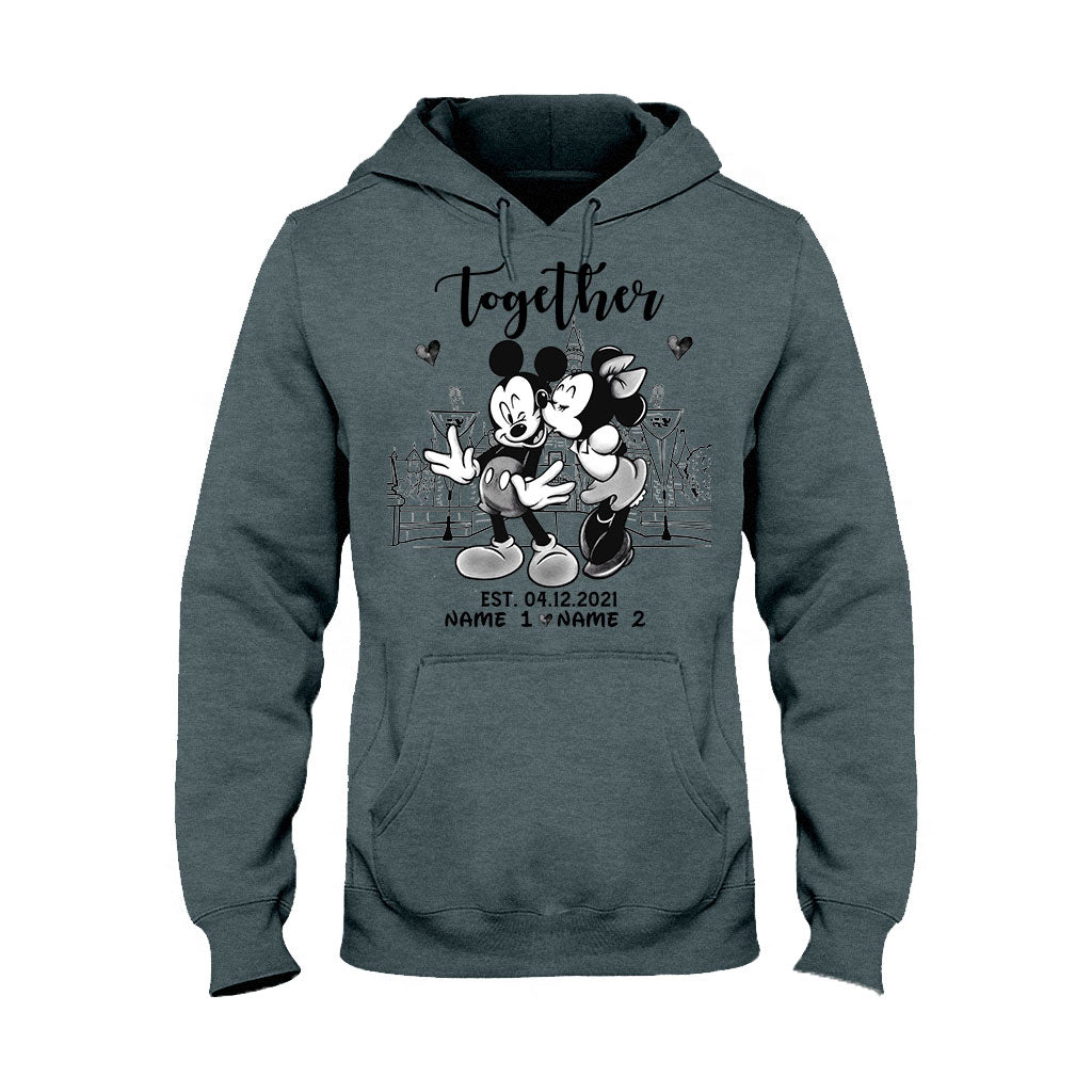 Personalized Couple Mouse T-shirt & Hoodie Gift for Anniversary