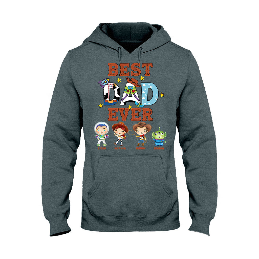 Personalized Best Dad Ever T-shirt and Hoodie Gift for Father's Day