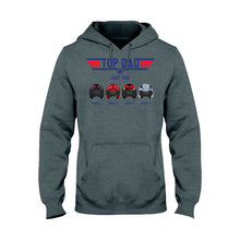 Load image into Gallery viewer, Personalized Top Dad T-shirt &amp; Hoodie Custom Names Gift for Father's Day
