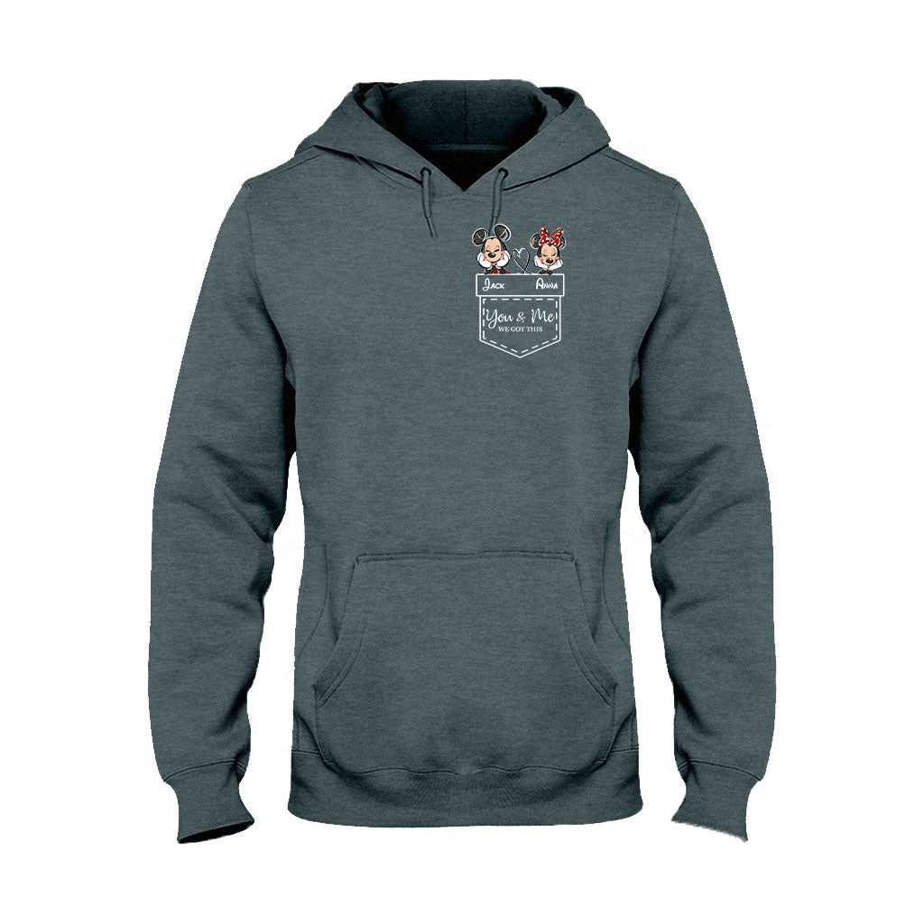 Personalized Mickey & Minnie T-shirt Hoodie Custom Couple Gift