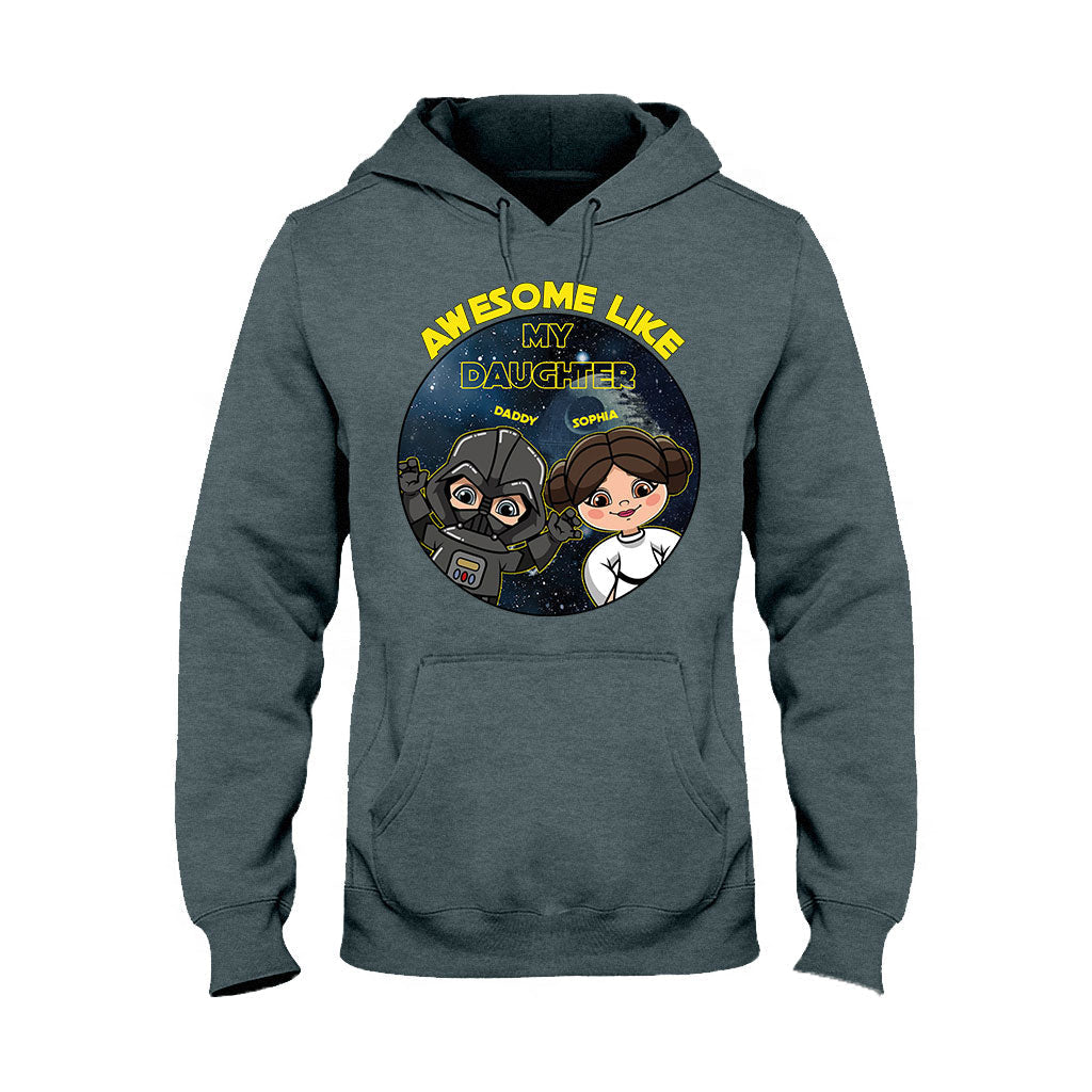 Personalized Awesome Like My Daughter T-shirt Hoodie Gift for Dad