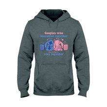 Load image into Gallery viewer, Personalized Baecation Couple T-Shirt and Hoodie Custom Names Gift

