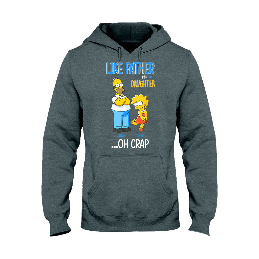 Personalized Father Daughter T-shirt and Hoodie Custom Name Gift