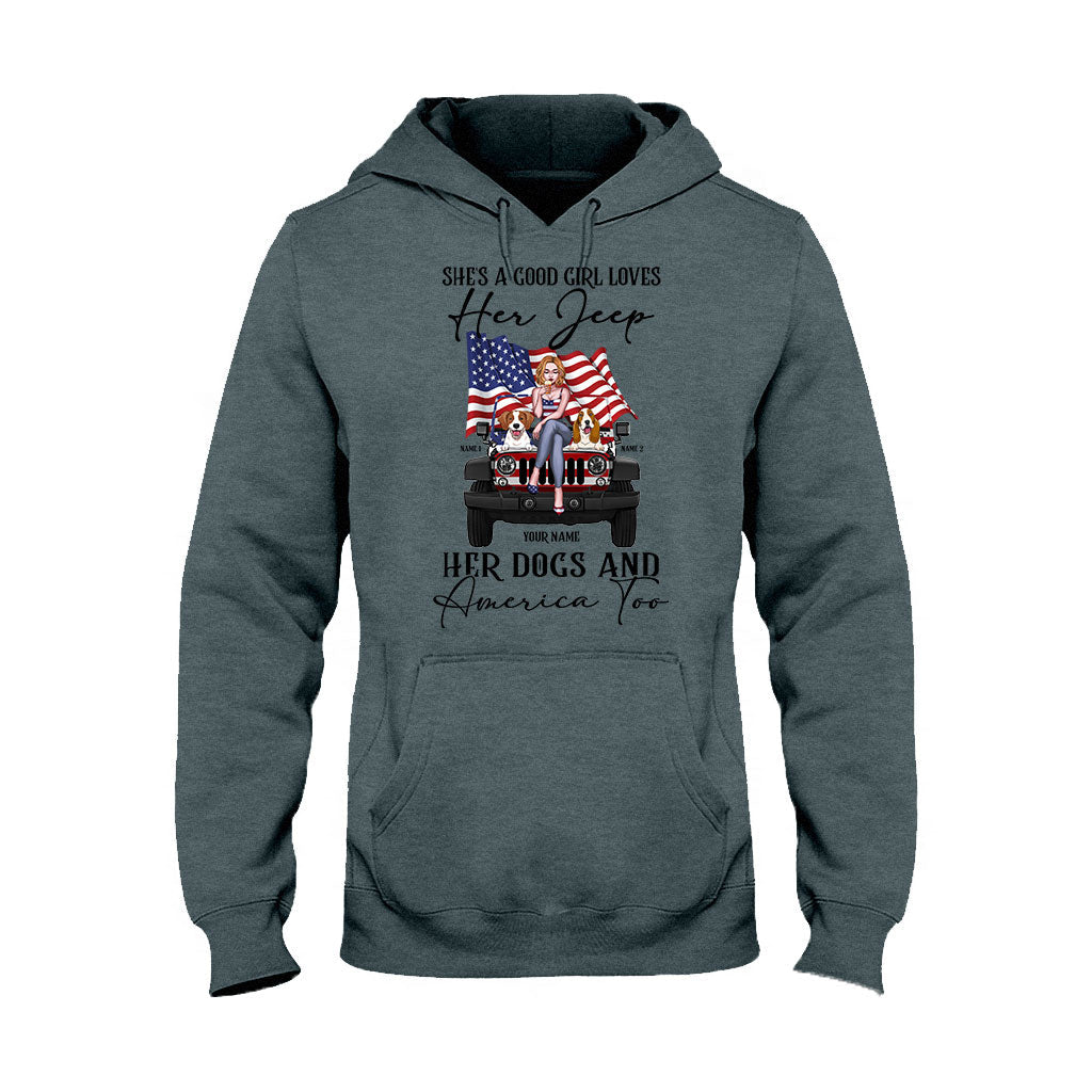 Personalized Independence Day T-Shirt & Hoodie with Names for Jeep Lovers