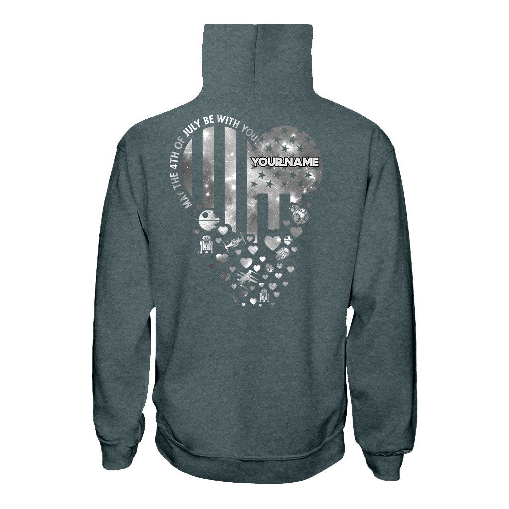 Personalized Independence Day T-Shirt & Hoodie Custom Name Star Wars Gift