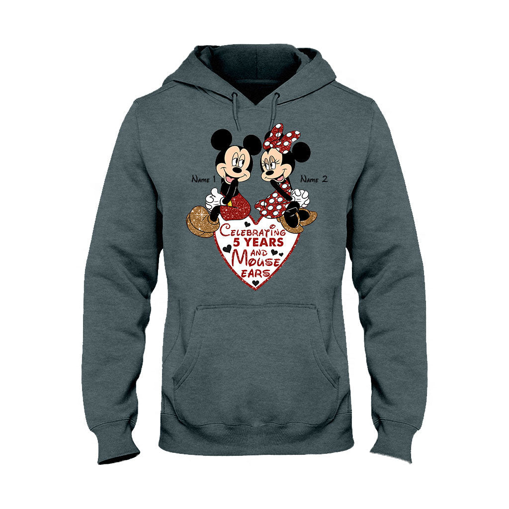 Personalized Couple Mouse T-shirt & Hoodie Gift for Anniversary