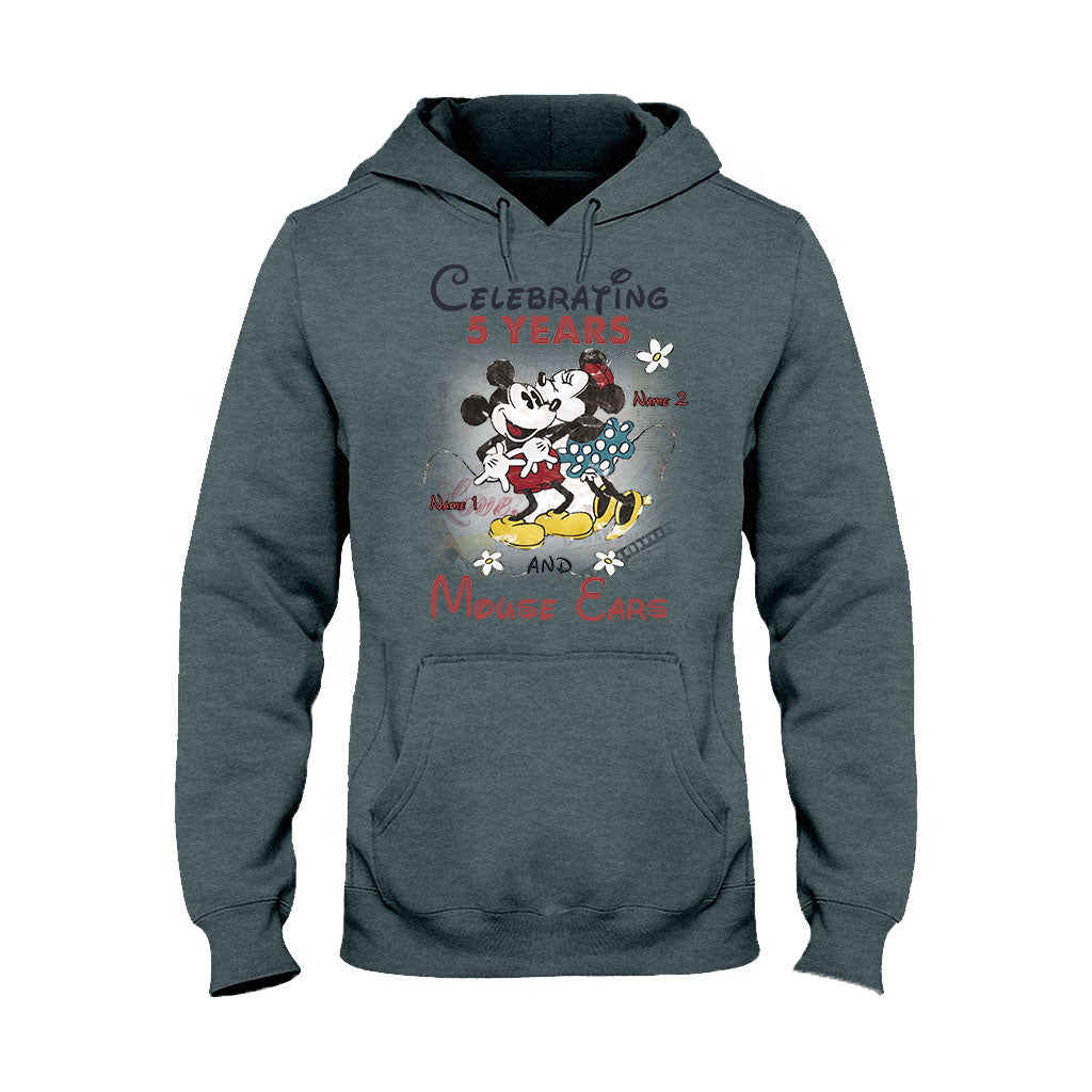 Personalized Couple Mouse T-shirt and Hoodie for Anniversary Gift