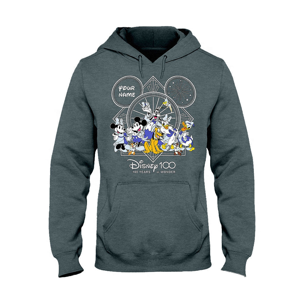 Personalized Disney 100 Years T-shirt & Hoodie with Custom Name for Birthday & Christmas