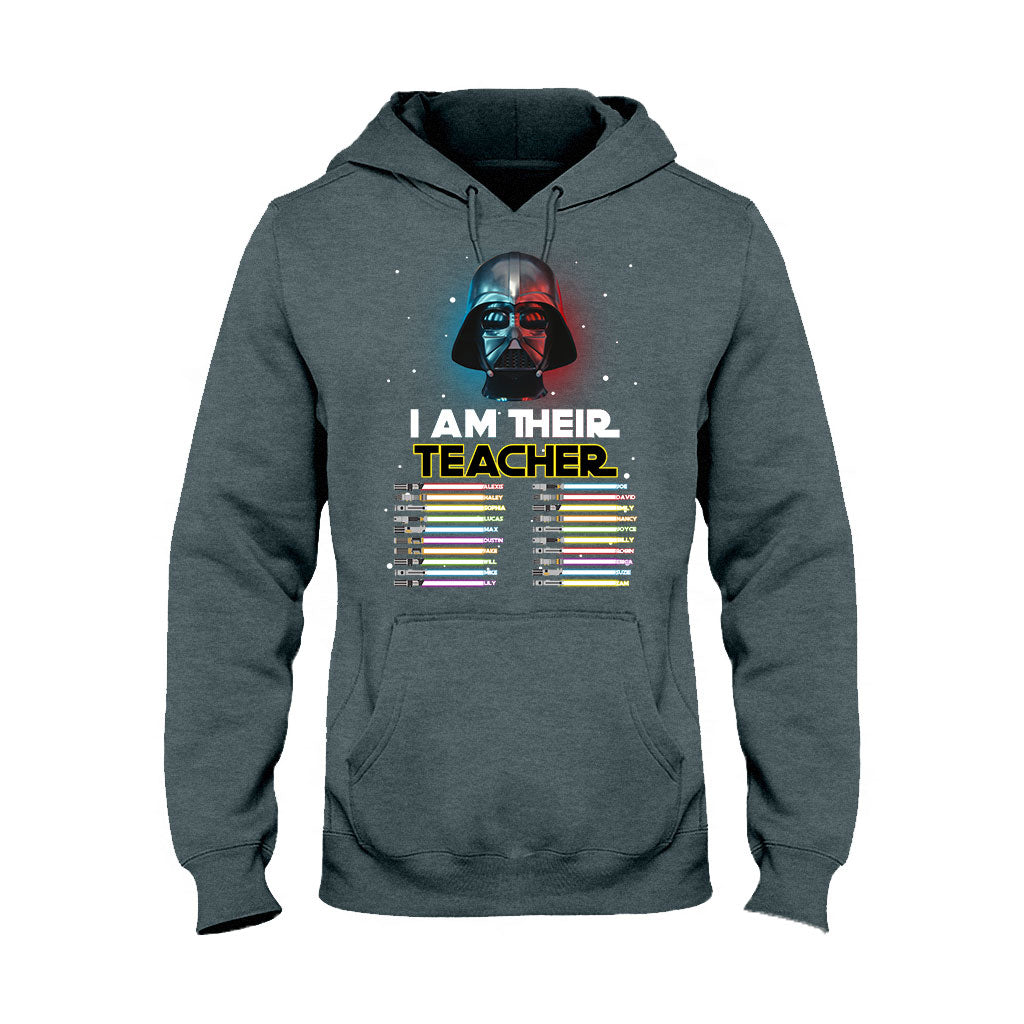 Personalized Teacher T-Shirt Custom Names Star Wars Gift
