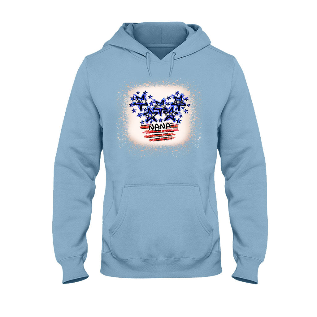 Personalized Independence Day T-shirt for Nana Custom Names Gift