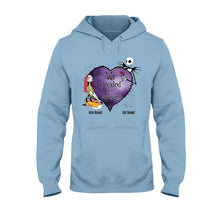 Load image into Gallery viewer, Personalized Couple T-Shirt &amp; Hoodie Custom Names Gift
