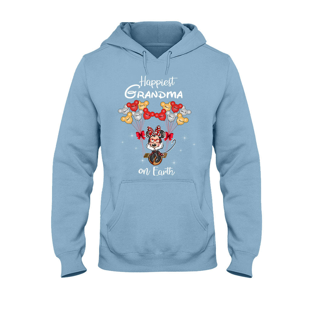 Personalized Grandma T-Shirt & Hoodie with Happiest Grandma Design